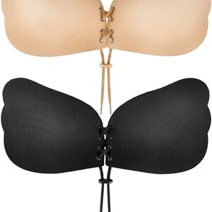 Cmojsk Sticky Bra, Backless Strapless Bra Push Up
